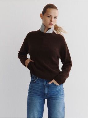 H&M Divided Sweater in Dark Brown